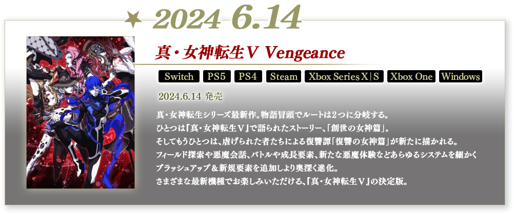 2024 真・女神転生Ⅴ Vengeance